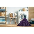 thumbnail image 2 of Ahgly Company Machine Washable Indoor Round Transitional Dark Purple Area Rugs, 3' Round, 2 of 7