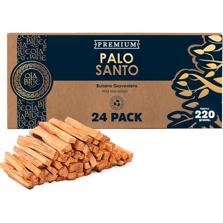 Palo Santo Smudging Sticks (Approx 240 Grams|8 Oz) from Peru -100% Natural Incense, Premium High Resin for Spiritual Cleansing-Substantially Hand-Picked Ethically Wild Harvested-Sustainable Packaging