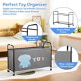 thumbnail image 5 of GRANNY SAYS Toy Storage Organizer, 135L Toy Chest with Locking Wheels, Kids Extra Large Toy Bins, Gray, 5 of 9