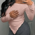 thumbnail image 5 of Timegard Going out Tops for Women off the Shoulder Irregularly Knit Pullover Skinny Comfy Sweaters, 5 of 5