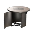 thumbnail image 2 of Table Ronde en Acier Inoxydable 32" pour Foyer au Propane en Brun, 2 of 9
