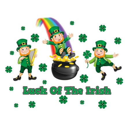 Garage Door Magnets Set Decoration - Luck of the Irish Leprechauns & Shamrocks