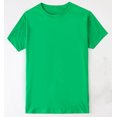 thumbnail image 3 of Camiseta de manga corta tejida con cuello redondo y fina sin costuras para hombre y mujer, de algodón, para verano, 3 of 5