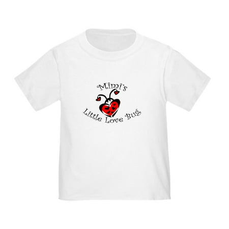 CafePress - Mimi's Love Bug Ladybug Toddler T Shirt - Cute Toddler T-Shirt, 100% Cotton