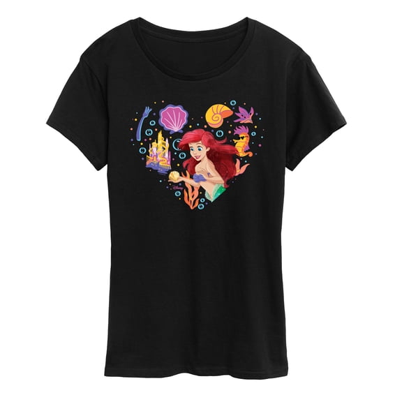 Disney Princess - Heart Ariel - Women's Short Sleeve Graphic T-Shirt