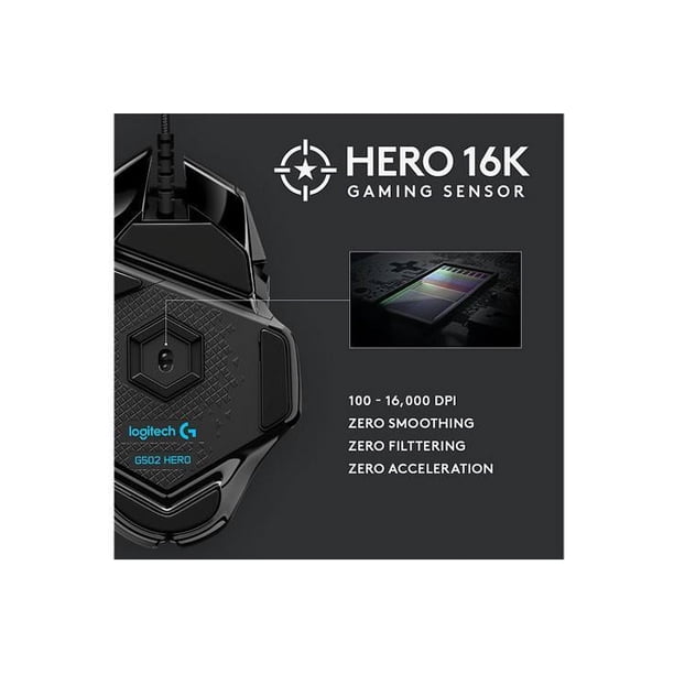 Logitech G502 HERO Gaming Mouse & G213 RGB Gaming Keyboard Combo - Programmable, Backlit, Spill-Resistant