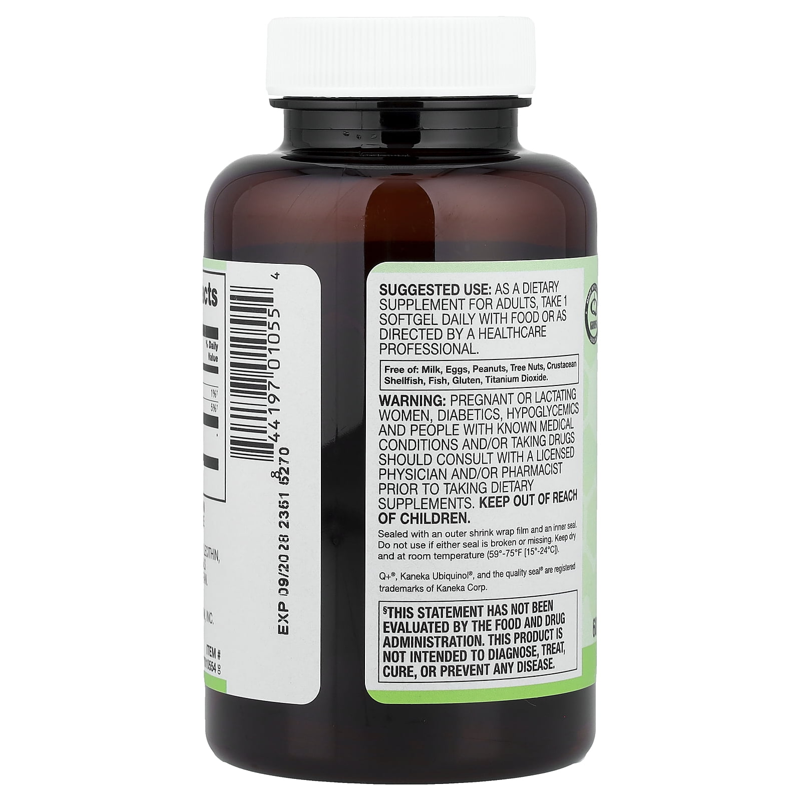 Vitacost Synergy®, Ubiquinol CoQH, 100 mg, 60 Softgels