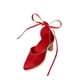 thumbnail image 5 of Zapatos de tacón alto a escala 1/4, sandalias de muñeca, zapatos femeninos, zapatos de moda para figuras de acción femeninas, modelo de muñeca (rojo), 5 of 8
