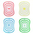 thumbnail image 4 of 4pcs Non slip Kitchen Resin Frosted Cutting Boards Transparent Fruit Chopping Blocks Small Size Random Color, 4 of 8