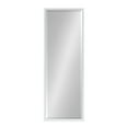thumbnail image 2 of Kate and Laurel Calter Modern Framed Full Length Wall Mirror, 17.5 x 49.5, White, Decorative Rectangular Wall Mounted Full Body Beveled Mirror for Glam Wall Decor, 2 of 7