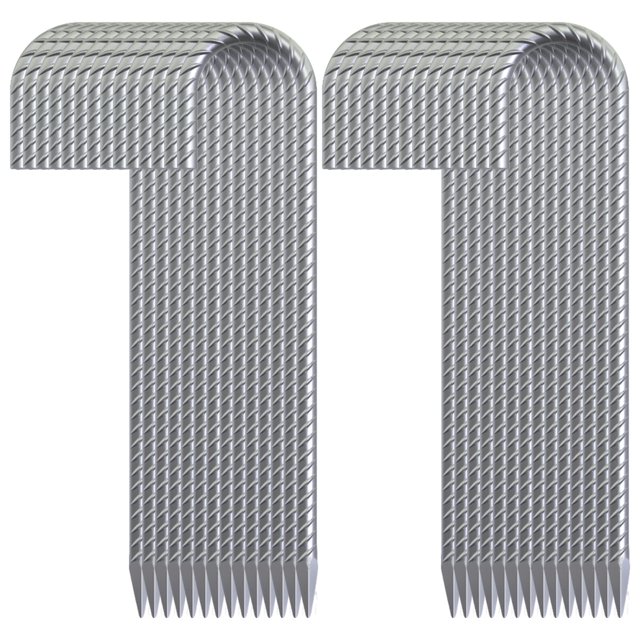 Paquete de 28 Estacas de Varilla OK5STAR 40 cm de Largo y 10 mm de Diámetro, Acero Galvanizado