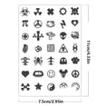 thumbnail image 4 of Pegatinas Tatuaje para Dedos Tatuajes Temporales Flores Impermeables 10 Uds., 4 of 9