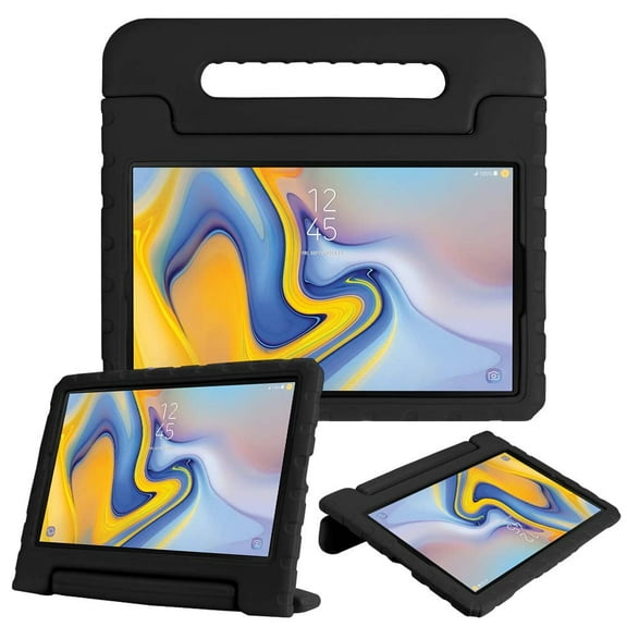 Allytech Kids Case for Samsung Galaxy Tab A 10.5 2018 Model SM-T590/T595/T597 - EVA ShockProof Case Light Weight Super Protection Cover Handle Stand Case for Samsung Galaxy Tab A 10.5 - Black