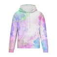 thumbnail image 2 of skpabo Hoodies for Men Warehouse Mens Casual Hooded Sweatshirts Tie Dye Print Pullover Long Sleeve Hoody Drawstring Comfortable Tops Lightweight Hooded Sportswear with Pockets S-6XL, 2 of 4