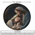 thumbnail image 2 of Holy Family Christmas Spare Tire Cover Xmas Merry Christmas Wheel Tire Cover Waterproof Sun Protection Fit for SUV Truck Travel Trailer 12inch Fit for Jeep Trailer RV SUV Camper Vehicle, 2 of 8