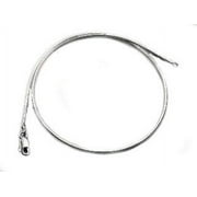 SILVER INSANITY 20" Sterling Silver 1mm Round Omega Chain Necklace