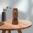 thumbnail image 3 of jifeng Abstract Easter Island Planter Statue Pot Face Vase Sculpture Ornament Grey, 3 of 7
