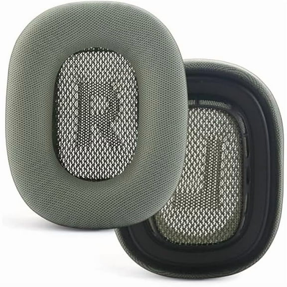 Airpod Max Ear Cushions Replacement Ear Pads Cushions Compatible with Apple AirPods Max Headphones Mesh Fabric Ear Pads with Noise Isolation Memory Foam Airpod Max Ear Covers (Green)
