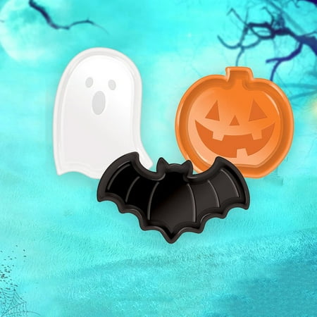 

Decor Pumpkin Bat & Candy Dish | Fruit Tray | PP Material Snack Plate