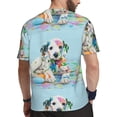thumbnail image 2 of Wukai A Funny Little Dalmatian Puppy Print Men's Short-Sleeved Mesh T-Shirt,Quick-Dry Short Sleeve Workout T-Shirt-Small, 2 of 8