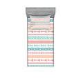 thumbnail image 2 of Ambesonne Colorful Fitted Sheet & Pillow Sham Set, Aztec Tribe Maya Arrow, Full, Multicolor, 2 of 3
