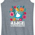 thumbnail image 3 of Alice In Wonderland - Wonderland Flowers - Women's Racerback Tank Top, 3 of 5