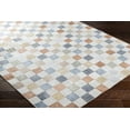 thumbnail image 4 of Mark&Day Washable Rugs, 8x10 Shaquina Modern Taupe Checkered Rug, Beige Blue Brown Carpet for Living Room, Bedroom or Kitchen (7'10" x 10'2", Machine Washable), 4 of 9