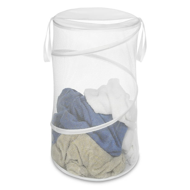 Whitmor 15" Collapsible Laundry Hamper White