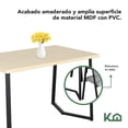 thumbnail image 3 of Juego De Comedor 4 Sillas Mesa Rectangular Cocina Cafetería beige 5, 3 of 6