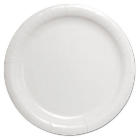 Dart SCCHP9S Clay Coated Paper Dinnerware Paper Plate, White - 9 in.