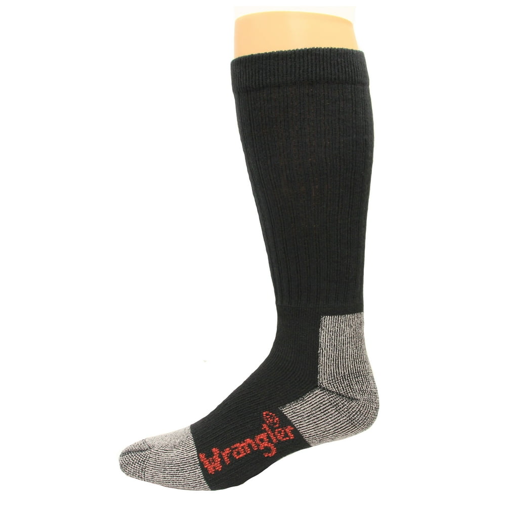 justin boot socks over calf