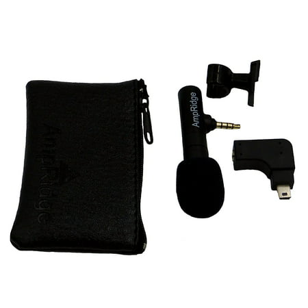AmpRidge MightyMic G GoPro/iPhone Professional Shotgun Condenser Microphone with Headphone