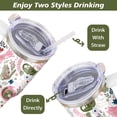 thumbnail image 4 of 40 oz Cat Tumbler with Handle and Straw, Cat Stainless Steel Vacuum Insulated Travel Coffee Mug Cup Water Bottle, Cat Stuff Accessories Decor, Cat Lover Gifts for Women Girls, 4 of 6