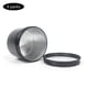 thumbnail image 3 of Latas de aluminio,pequeños contenedores de latas de aluminio de 150 ml redondos,latas de té resistentes al desgaste con hebilla reutilizables,caja de aluminio frasco de vela portátil con, 3 of 8