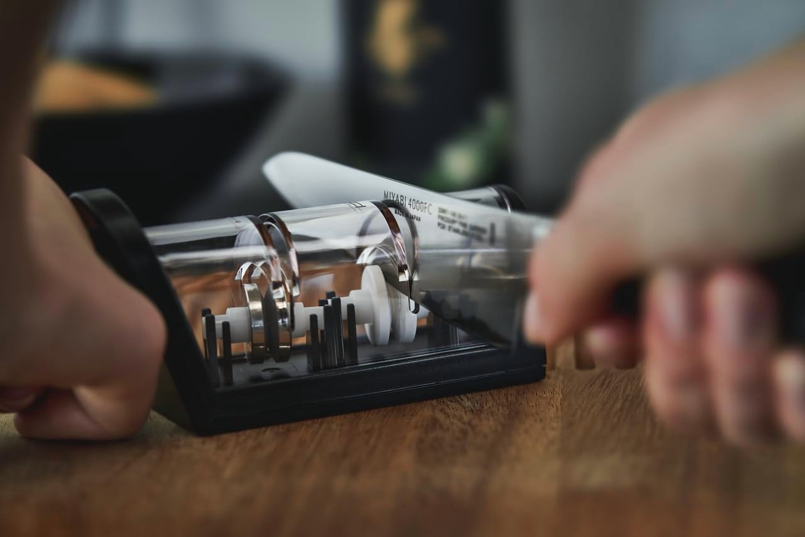 Knife Sharpener with Ceramic &  Discs for Professional  Restoration