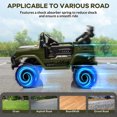 thumbnail image 3 of Towallmark 12V Kids Ride On Car Electric Truck Toy with Remote Control for Ages 3-8 Years (37-96 Months), 5MPH, with Music & Stories,Green, 3 of 8