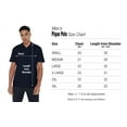 thumbnail image 6 of Peacemaker Symbol Cotton Polo Shirt, Navy, X-Large, 6 of 6
