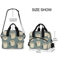 thumbnail image 3 of Lunch Bag Portable Crossbody Meal Bag Cooler Bag Insulated Lunch Bag Food Bag Handheld & Crossbody Design Lovely Owl, 3 of 6