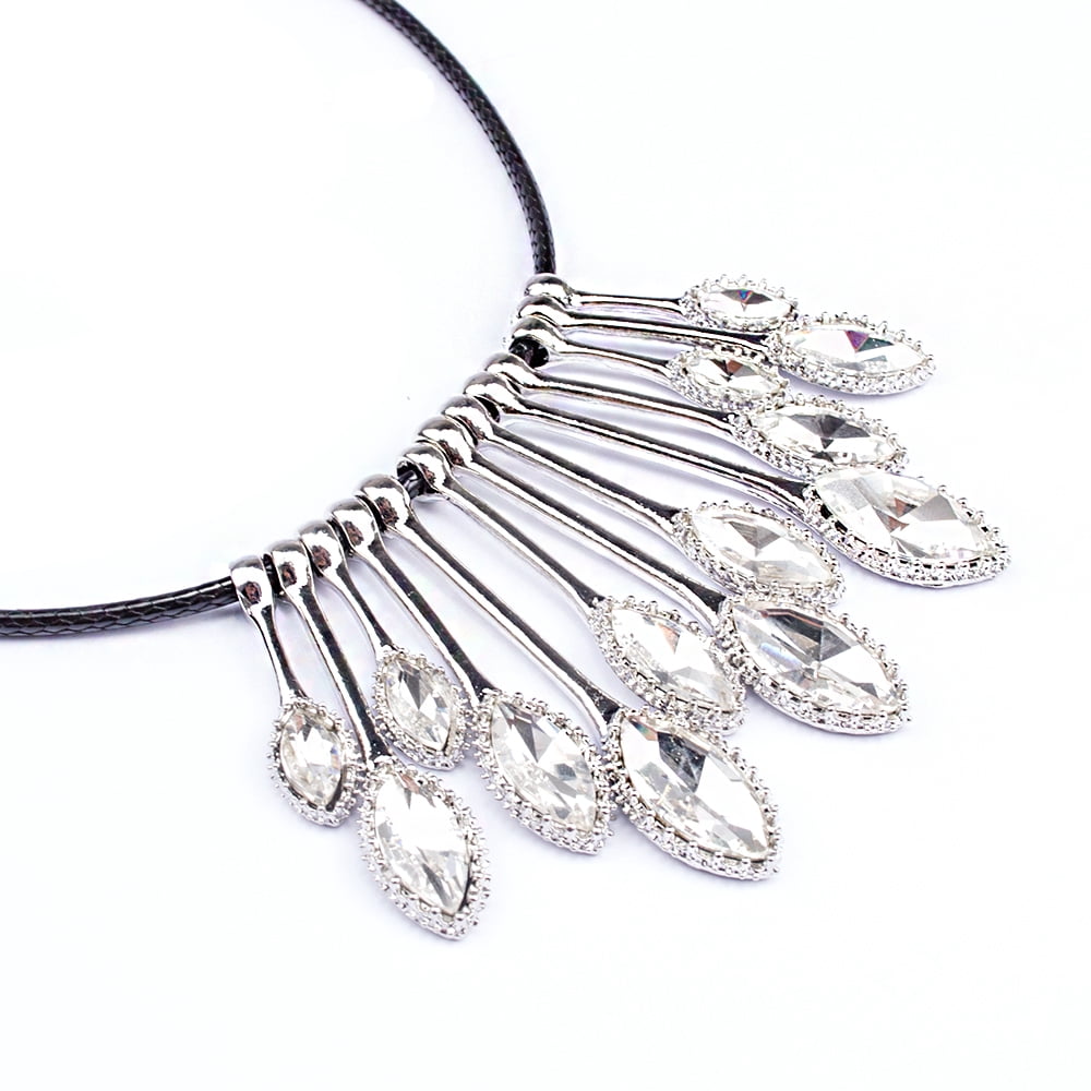 Women's Crystal Tassel Necklace [Elegant Fashion Accessory][Single Piece]