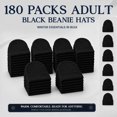 thumbnail image 3 of Yacht & Smith Wholesale Beanie and Winter Bulk Kids Adults Bulk Sets, Homeless Donation Shelters (180 Packs Adult Black Hat), 3 of 8