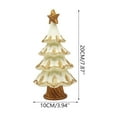 thumbnail image 2 of Taicans Resin Christmas Tree Figurines Christmas Decorations Indoor,Christmas Tree Figurine for Table Decor,Farmhouse Rustic Xmas Decorations for Home,Table,Mantle,Shelf,Living Room,8.7in, 2 of 5