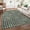 Green, variant on Machine Washable Rug 2x6 Runner Modern Plaid Soft Area Rug Non Slip Soft Thin Indoor Accent Rugs, Decorative Printed Low Pile Foldable Rugs for Living Room, Bedroom