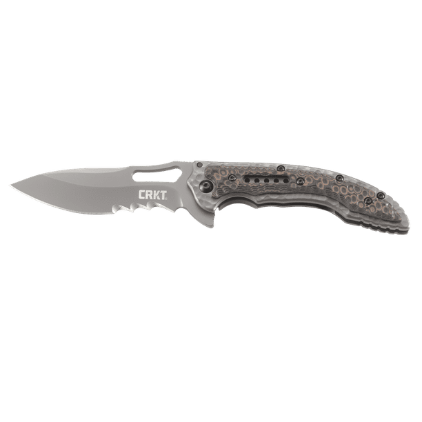 Crkt Fossil Compact 5461K Folding Knife With Satin Finish 8Cr13Mov