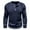 Dark Blue, variant on ZUKMRJPC Casual Shirt for Men Long Sleeve Solid Color Slim Fit Button Cotton Pullover Tops Fall Fashion Athletic Workout Shirt