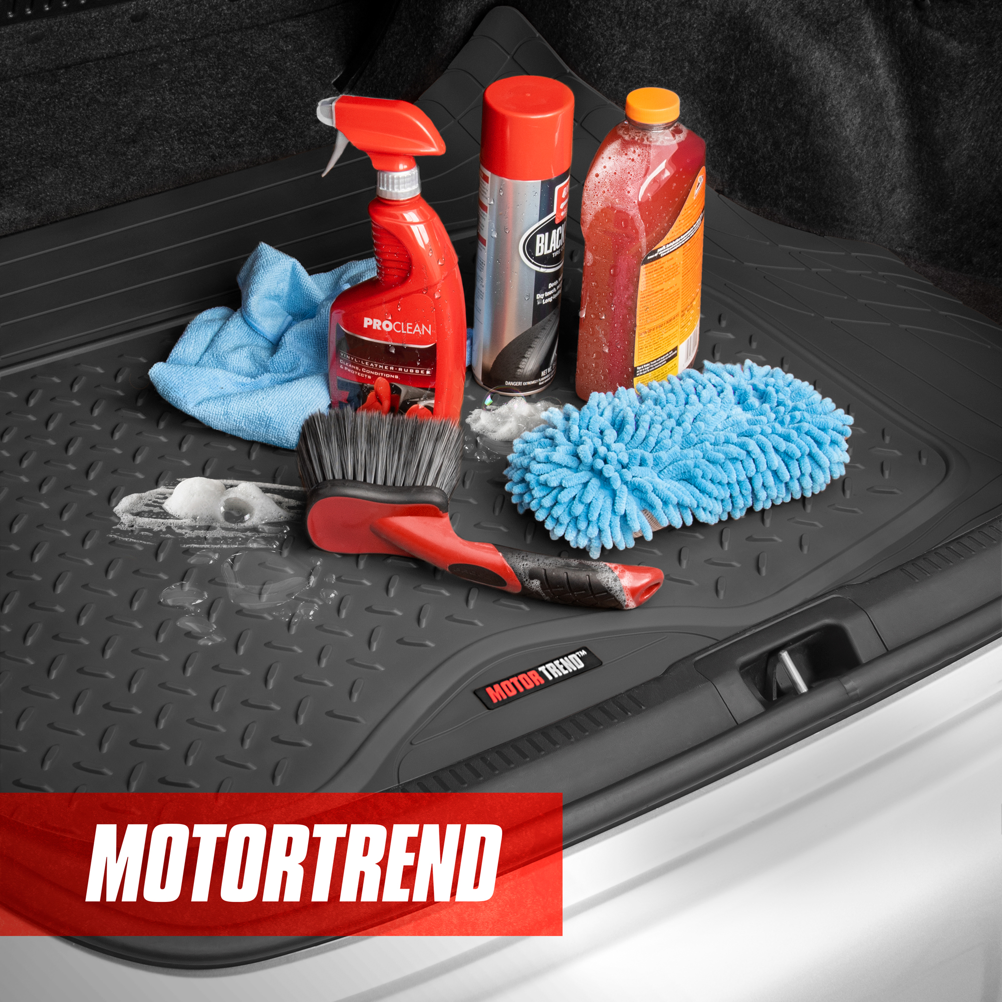 Motor Trend Heavy Duty Utility Cargo Liner Floor Mat, Trimmable to Fit Trunk, All Weather Protection - image 3 of 7