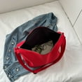 thumbnail image 3 of Sac Hobo pour Femmes Grande Capacité Sac Messager Harajuku Mode avec Pendentif Duveteux, 3 of 10