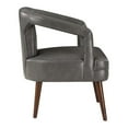 thumbnail image 5 of Mason Accent Reception Chair in Pewter Gray Faux Leather, 5 of 8