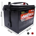 thumbnail image 2 of America Am-75/86-650 12V 650 A Poste/Tornillo Bci Para Uso Automotriz, 2 of 5