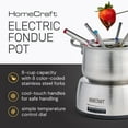 thumbnail image 4 of Homecraft HCFP8SS Ensemble de Fondue Électrique de 8 Tasses, 4 of 4