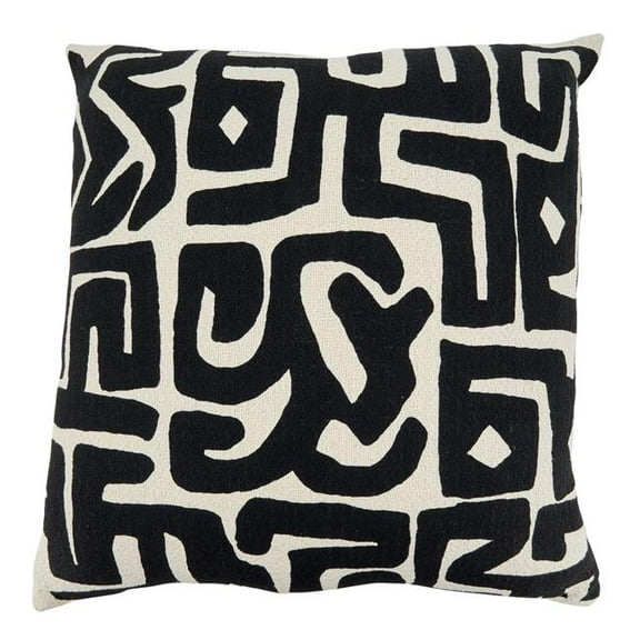 Saro Lifestyle Kuba Cloth Down Filled Throw Pillow